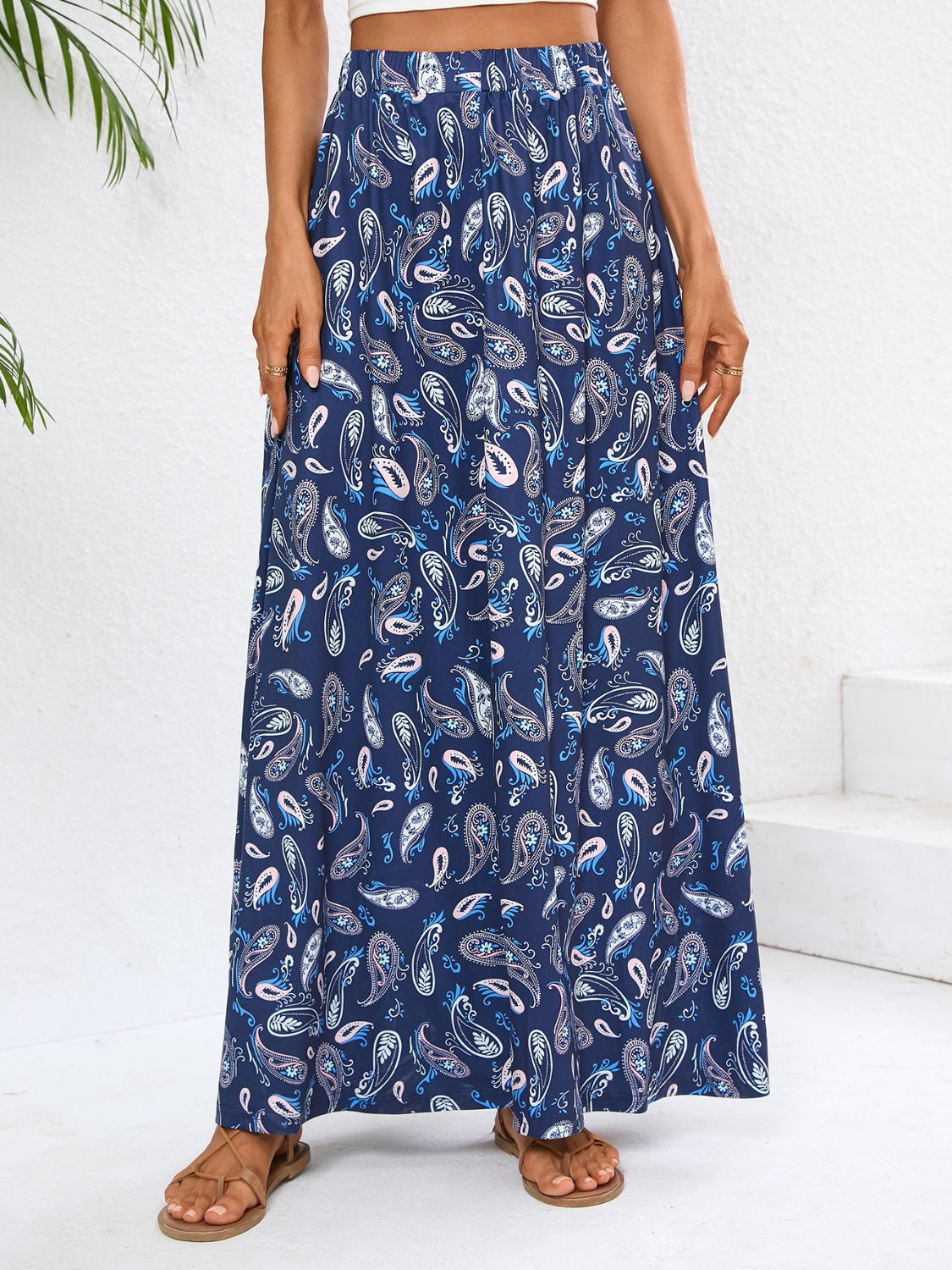 Printed Maxi Skirt